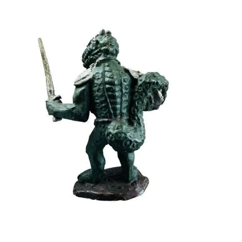 Lizard Man‎ Armor Class 5(4) W/sword Miniature Fantasy AD&D 1970's Hand Painted